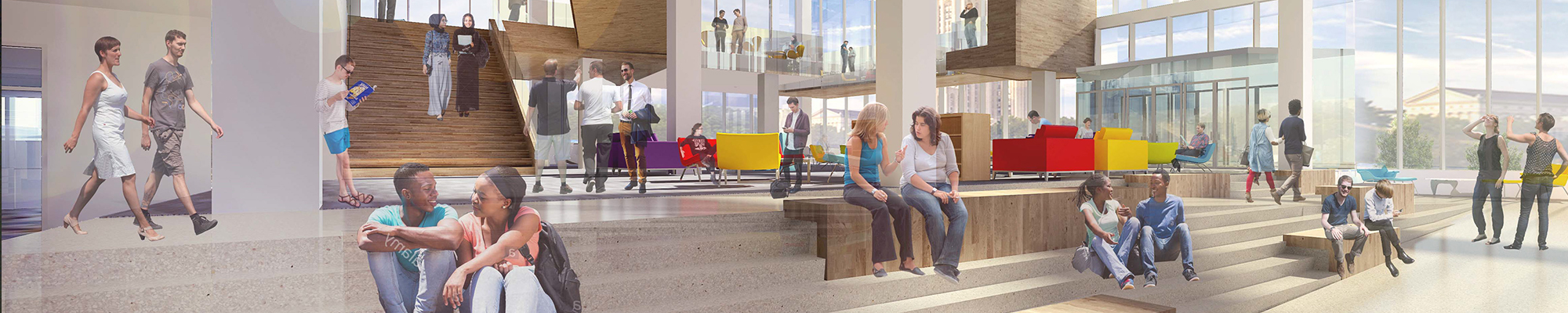 Proposed Hillman Library Ground Floor View
